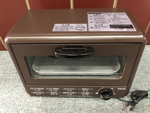 ＹＡＭＡＺＥＮ　オーブントースター　2016年製　譲ります。