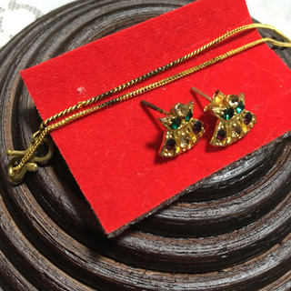 ピアス&ネックレスセット インド産