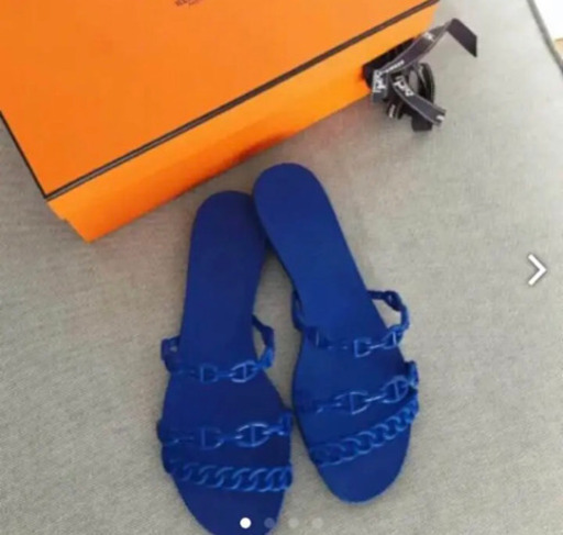 美品 エルメス ラバー サンダル