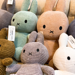 ミッフィー miffy ぬいぐるみ コーデュロイ シンプルの画像