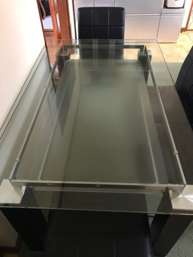 ガラステーブル＆椅子 値段交渉可
