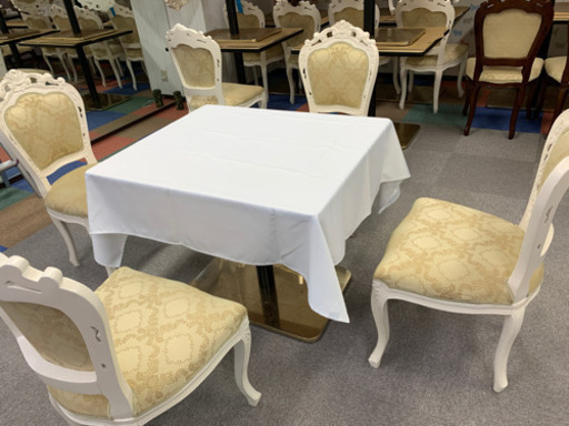 今日まで！オシャレなロココ調高級レストラン家具など