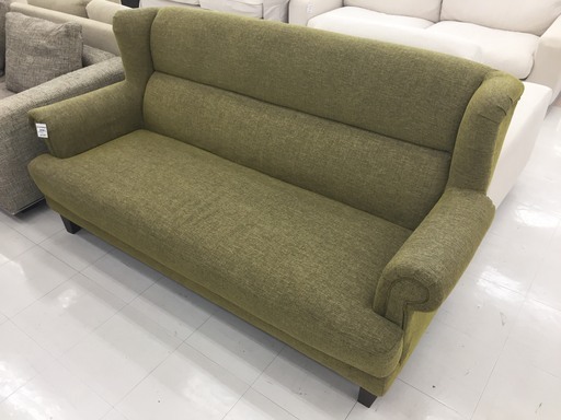 取りに来て頂ける方限定！グリーンの3人掛けソファーのご紹介です！