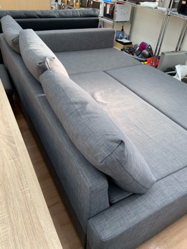 【IKEA】コーナーソファベッド 収納付き (幅230cm)　ソファ