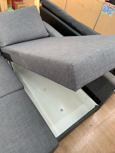【IKEA】コーナーソファベッド 収納付き (幅230cm)　ソファ