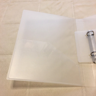 【交渉中】無印良品 B5 バインダー ファイル クリアポケット セットの画像