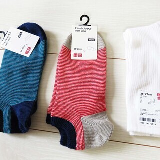 ユニクロソックス３点セット（25～27ｃｍ）！