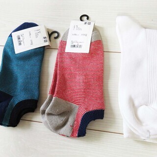 ユニクロソックス３点セット（25～27ｃｍ）！の画像