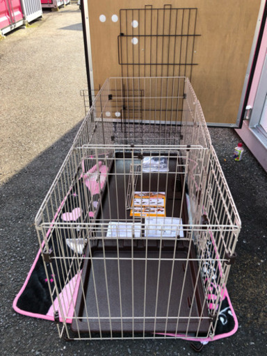 ペティオ (Petio) トイレのしつけが出来る ドッグルームサークル 2Way スタンダード 本体 （専用屋根面付き）