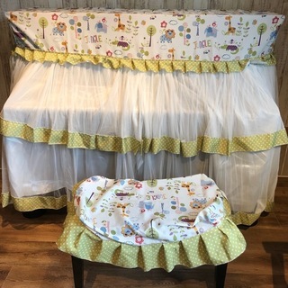 格安！ 新品 アップライトピアノカバー  イスカバー付き 動物柄...