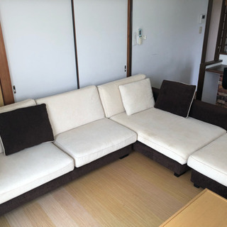 中古 armonia vento2 カウチソファ 3人掛け 4人掛け カウチ コーナーソファーの画像