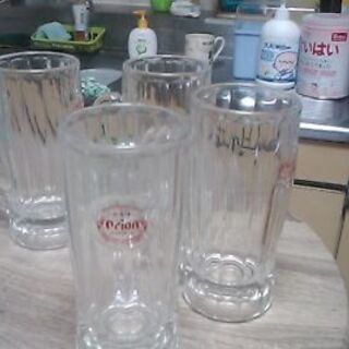 今月値下最終出品！オリオンビールジョッキ&SAMSサメのグラス（現状）の画像