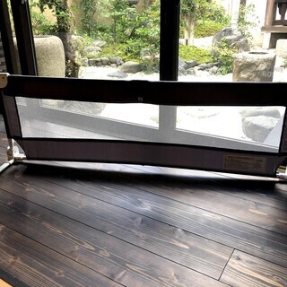カトージ ポータブルベッドガード130㎝ グレーの画像