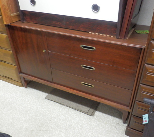 キャビネット レトロ リビングボード ブラウン こげ茶 古材使用 、ペイペイ対応 札幌市西区西野