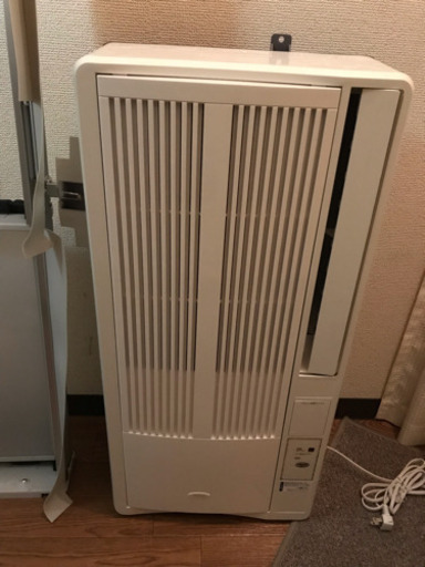 窓エアコン・取り付け工事なし！賃貸でも使える♪延長枠付きで大きなリビング窓にも取り付け可能！直接渡しのみ対応