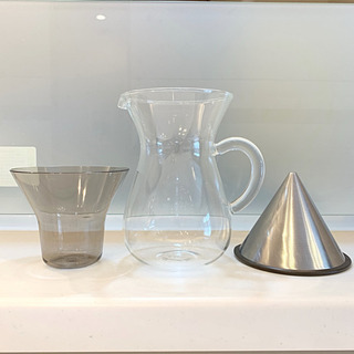 グラスドリップコーヒーメーカー（フィルタ不要）の画像
