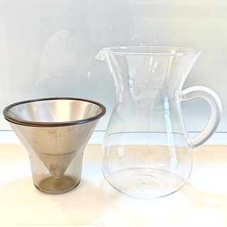 グラスドリップコーヒーメーカー（フィルタ不要）の画像