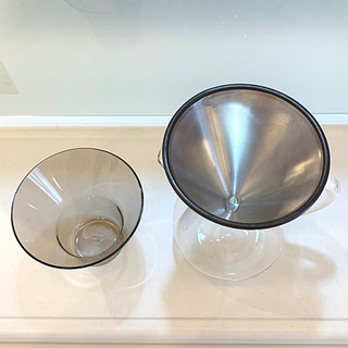 グラスドリップコーヒーメーカー（フィルタ不要）の画像