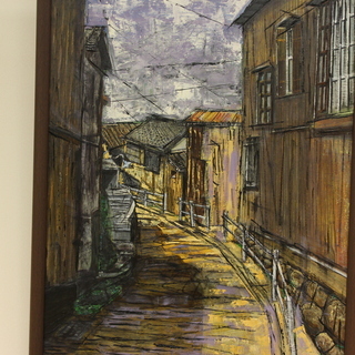 伊勢型紙でカラフル剪画(切り絵)