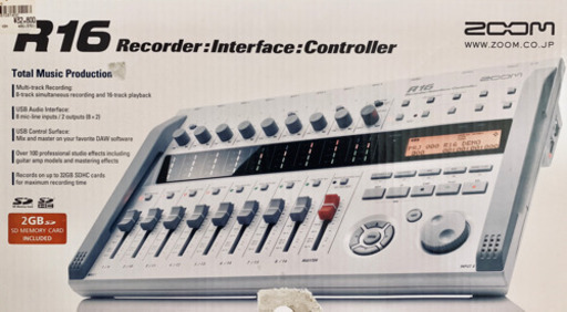 ZOOM R16 Recorder Interface Controller マルチトラックリコーダー