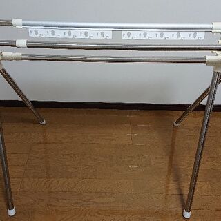 折り畳み 物干し竿 ハンガーかけの画像