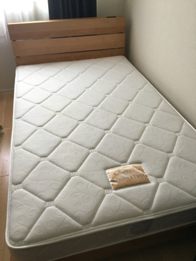 セミダブル ベッドフレーム&マットレス