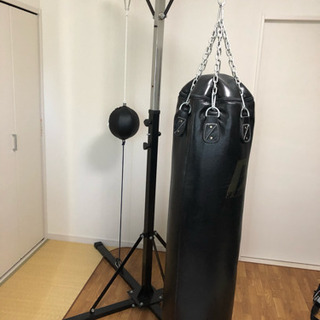 トレーニングサンドバックとパンチングボール