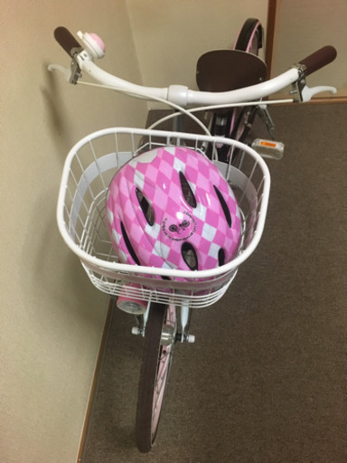 値下げ＊20インチ 女の子 自転車 ヘルメット付き