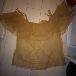 オーガンジートップス新品の画像