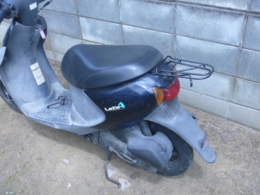 中古　スズキ　レッツ４　黒色　エンジン実働　始動　