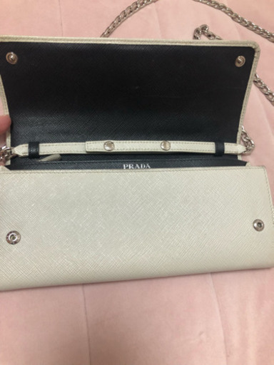 プラダ  サフィアーノ  チェーンウォレット