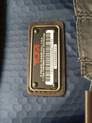 101 TUMI ネイビーリュック デザイン・使い勝手秀逸