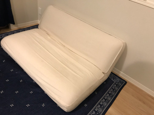【美品】無印良品 ローソファ  リクライニング 2人掛け
