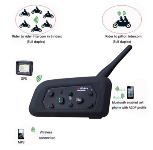 人気！バイク インカム 2台セット Bluetooth