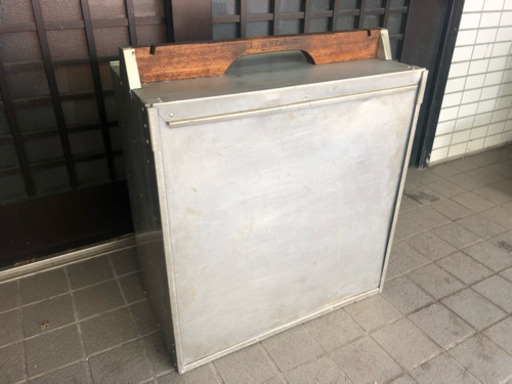 おかもち 出前 アルミ 【大】 店舗用 昭和レトロ