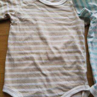 80センチ　ロンパース半袖　3枚セット　500円でお譲りします。の画像
