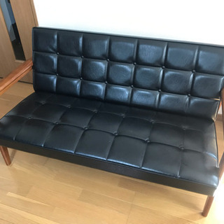 [5,000円値下げ] カリモク60 Kチェア 2シーター ブラック