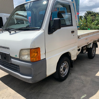 実走行3.3万キロ ワンオーナー 車検2年付 スバル サンバー トラック エアコン付 軽トラ 早い者勝ちの画像