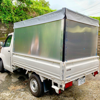 未使用、移動販売車（三面開き）買い手募集！の画像