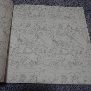 新品 塗り絵で楽しむディズニーガールズとふしぎな世界の画像