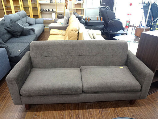 札幌 引き取り 3人掛けソファ 茶色 シンプルデザイン スイートデコレーション