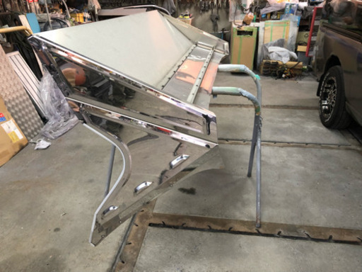 ステンレス フロント バイザー デコトラ