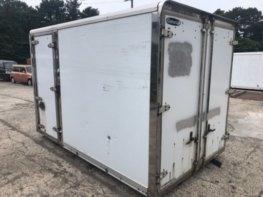 No.290 保冷バン 2ｔ アルミ箱 バイク倉庫 トラックコンテナ コメ保管庫 物置 DYI