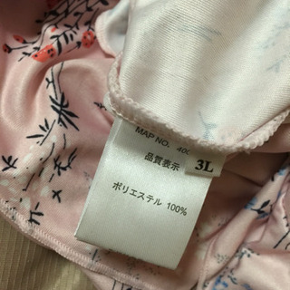 ピンクのフリルチュニック３Ｌの画像