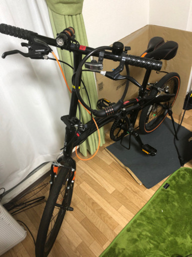 DOPPELGANGER 2017年モデル ライトウェイトフォールディングバイク blackmaxシリーズ 202 blackmax