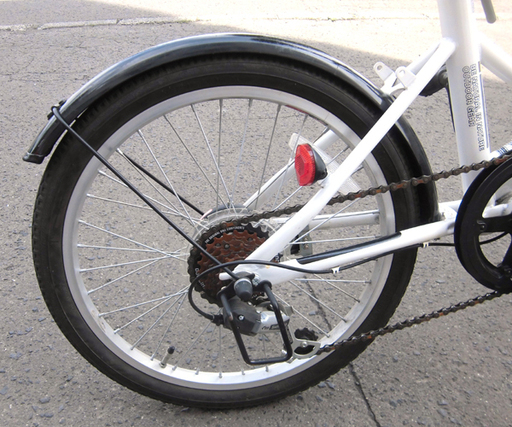 南12条店 折りたたみ自転車 20インチ 6段切替 ホワイト
