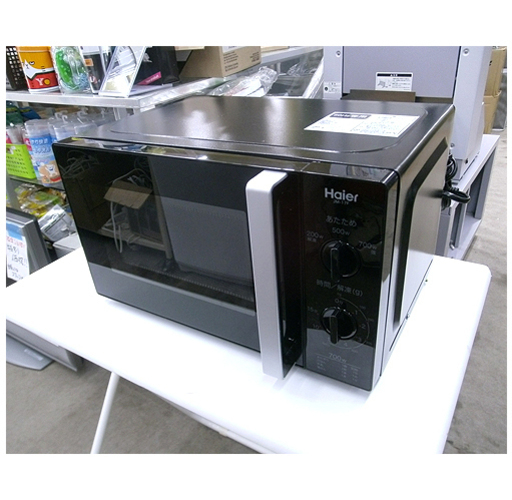 札幌 美品【Haier 電子レンジ 2017年製】17L 700W 幅440x高さ258x奥行320mm 50Hz専用 東日本対応 解凍 あたため ハイアール 本郷通店