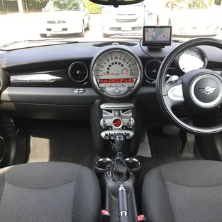 車検令和2年3月 20年式 クーパー 走行6万キロ台/ポータブルナビ/プッシュスタート/ブラックルーフ&ミラー/パドルシフト/HID/ETC/AUX/無事故の画像