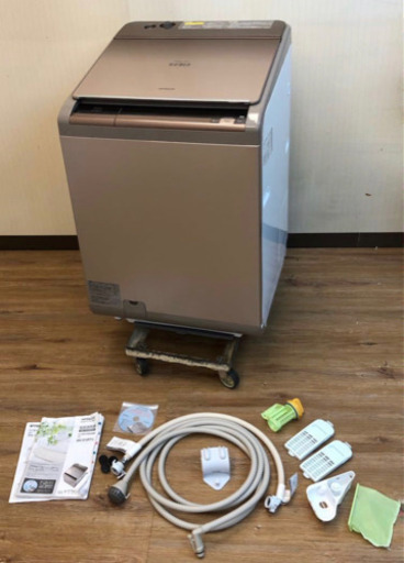 ★綺麗★HITACHI 洗濯乾燥機 10/6kg BW-D10XTV 2015年 自動お掃除搭載 ビートウォッシュ （495）AKAR