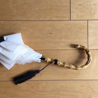 未使用★タッセル付 ツートーンカラーの日傘 LS Sceneの画像